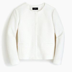 NWT - J. Crew - Portfolio jacket in matelasse - Ivory - Size 0